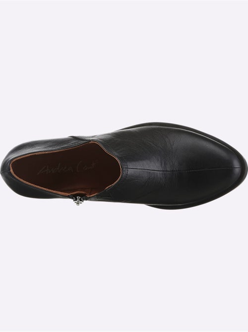 Bottine Courte Cuir Vachette - helline - Kiabi