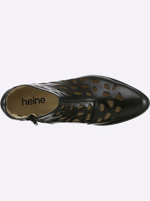 Bottine Courte Cuir Vachette - Taille Standard - helline - Kiabi