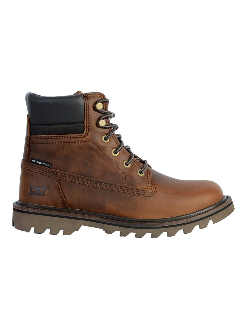 Bottine Cuir Caterpillar Deplete WP Marron - Kiabi