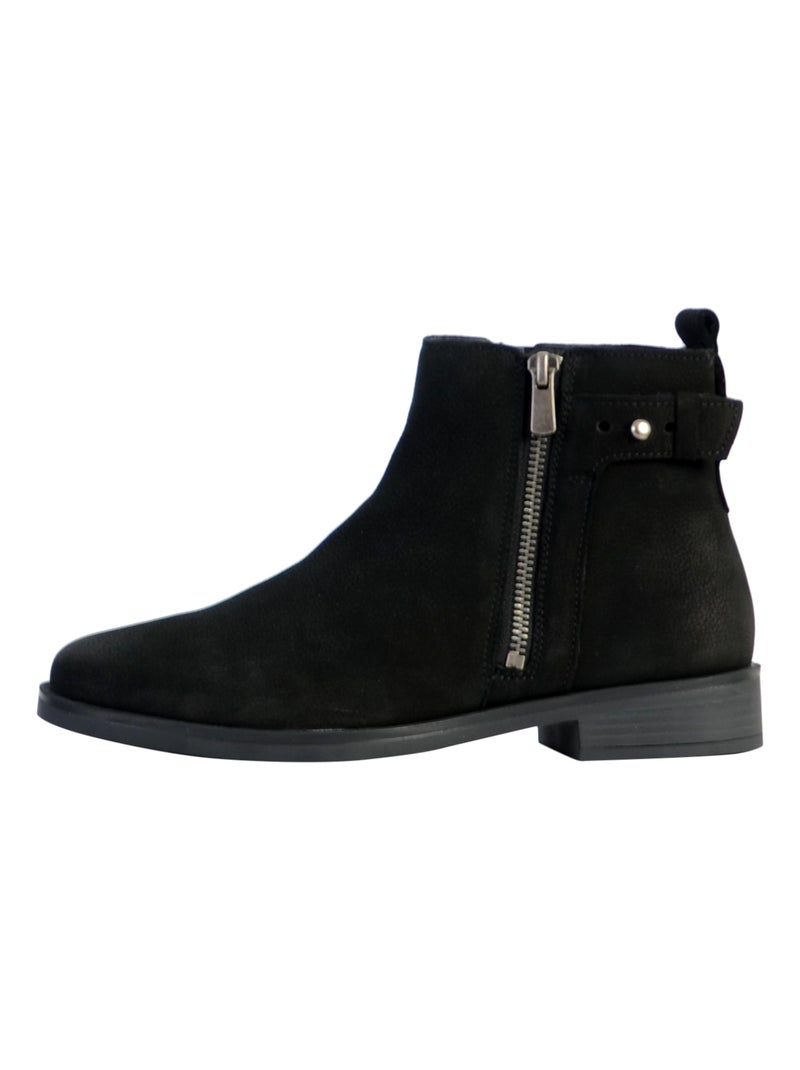 Bottine Cuir Clarks Memi Lo Noir - Kiabi