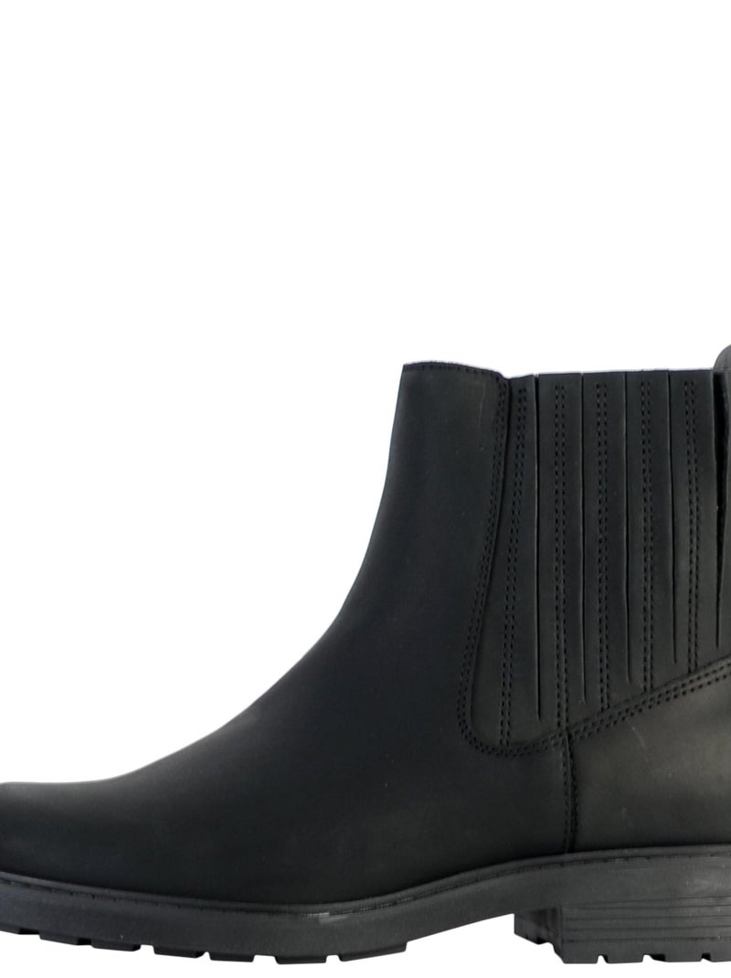 Bottine Cuir Clarks Orinoco2 Mid Noir - Kiabi
