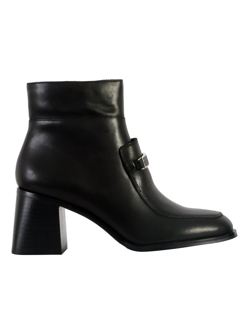 Bottine Cuir Emilie Karston Viana Noir - Kiabi