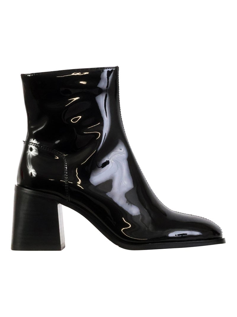 Bottine Cuir Emilie Karston Victoria Noir - Kiabi