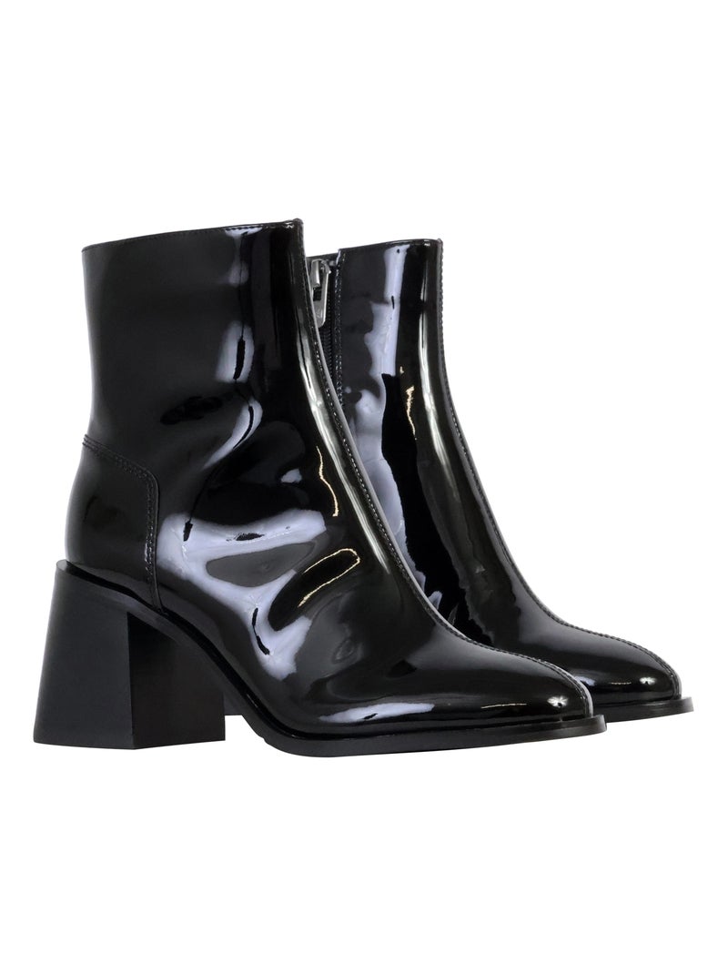 Bottine Cuir Emilie Karston Victoria Noir - Kiabi