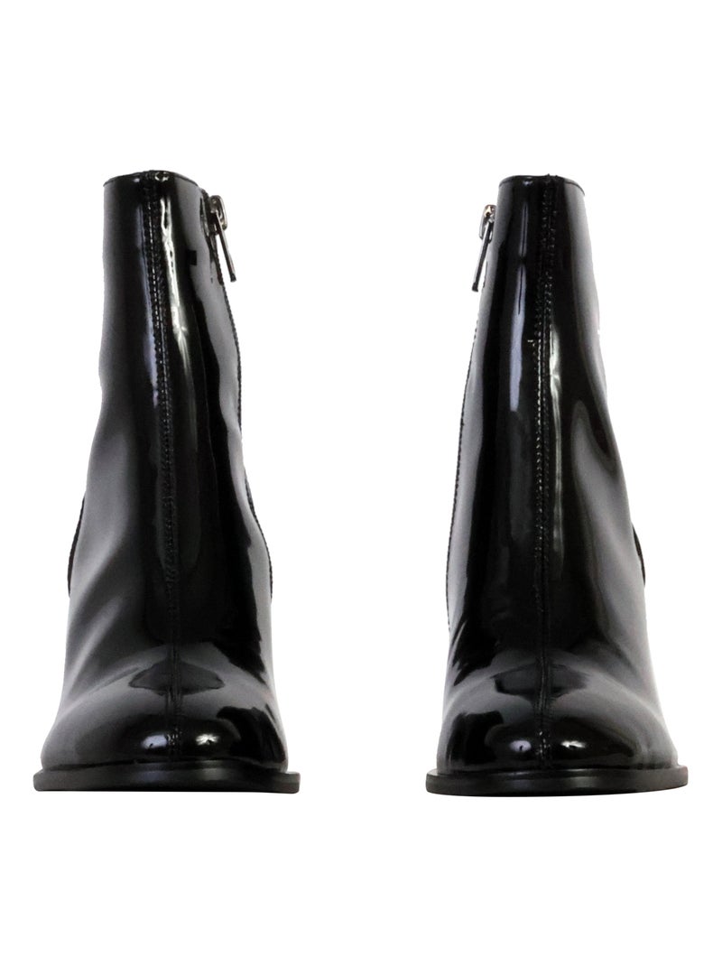 Bottine Cuir Emilie Karston Victoria Noir - Kiabi