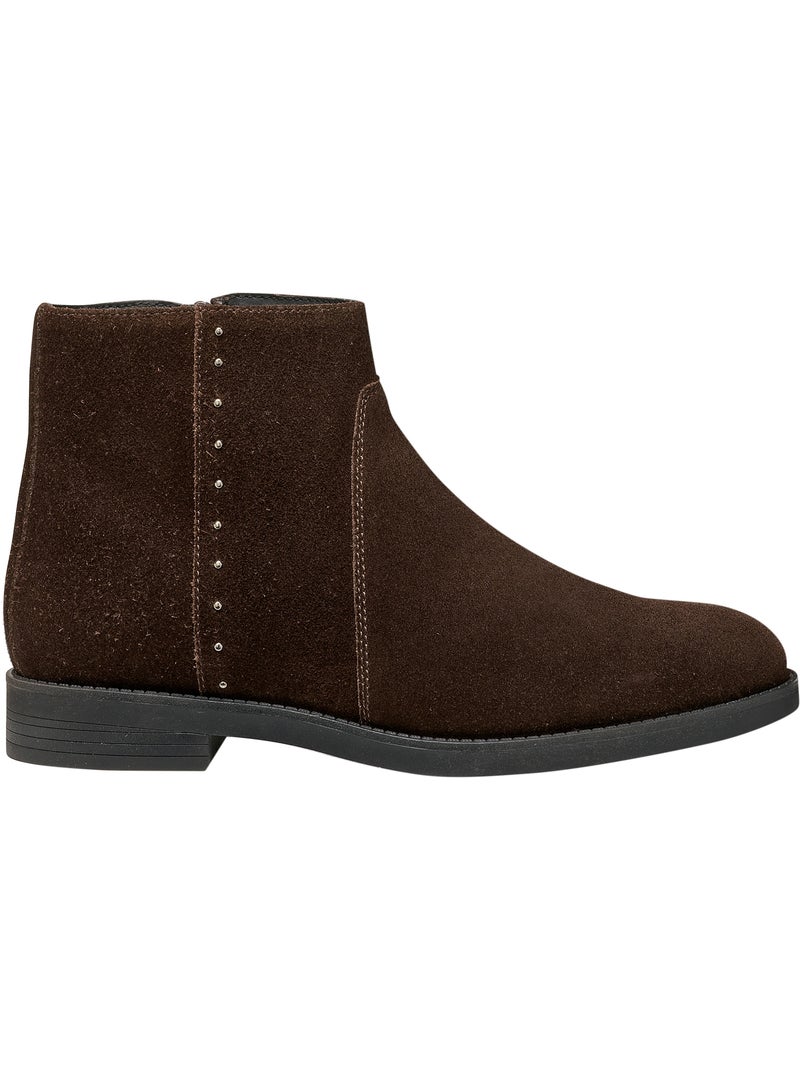 Bottine cuir esmeena geox Marron foncé - Kiabi