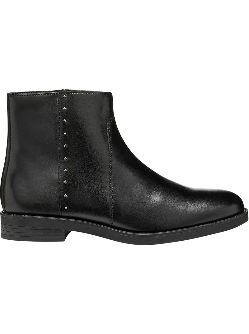 Bottine cuir esmeena geox Noir - Kiabi