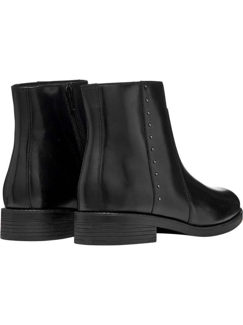Bottine cuir esmeena geox Noir - Kiabi
