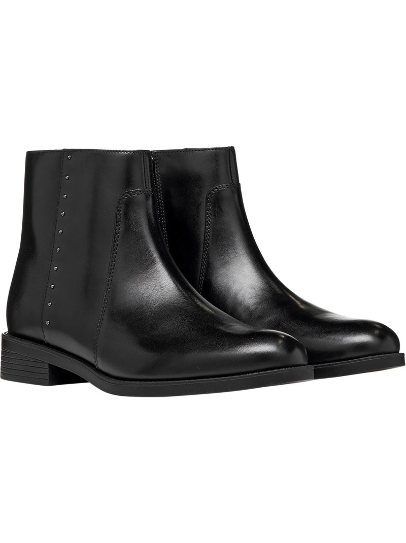 Bottine cuir esmeena geox Noir - Kiabi