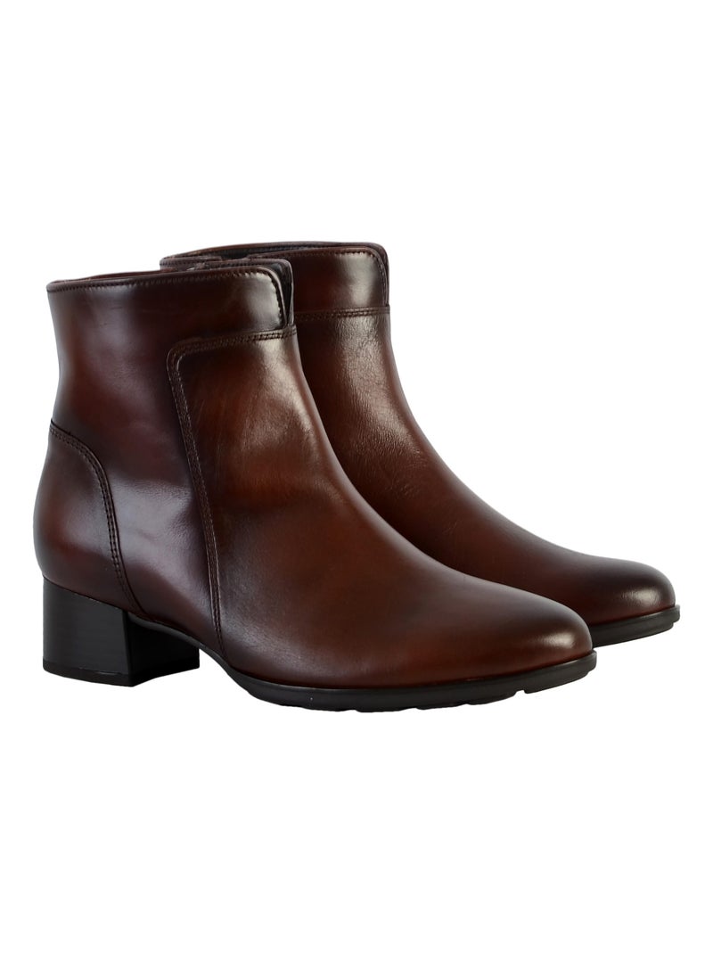 Bottine Cuir Gabor 75.510 Marron - Kiabi