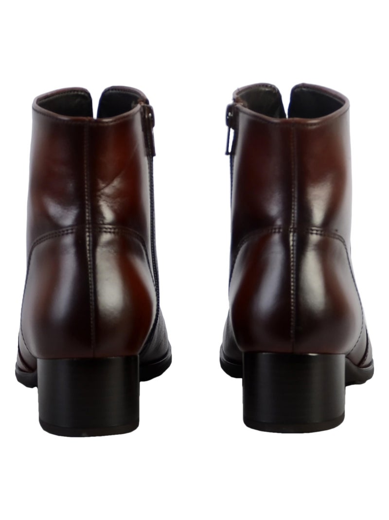 Bottine Cuir Gabor 75.510 Marron - Kiabi