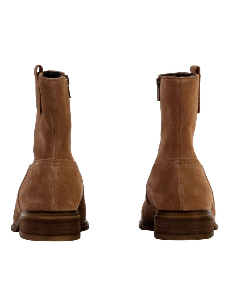 Bottine Cuir Gabor Dreamvelour Marron - Kiabi