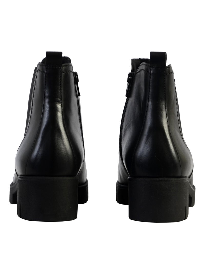 Bottine Cuir Gabor foulard Noir - Kiabi