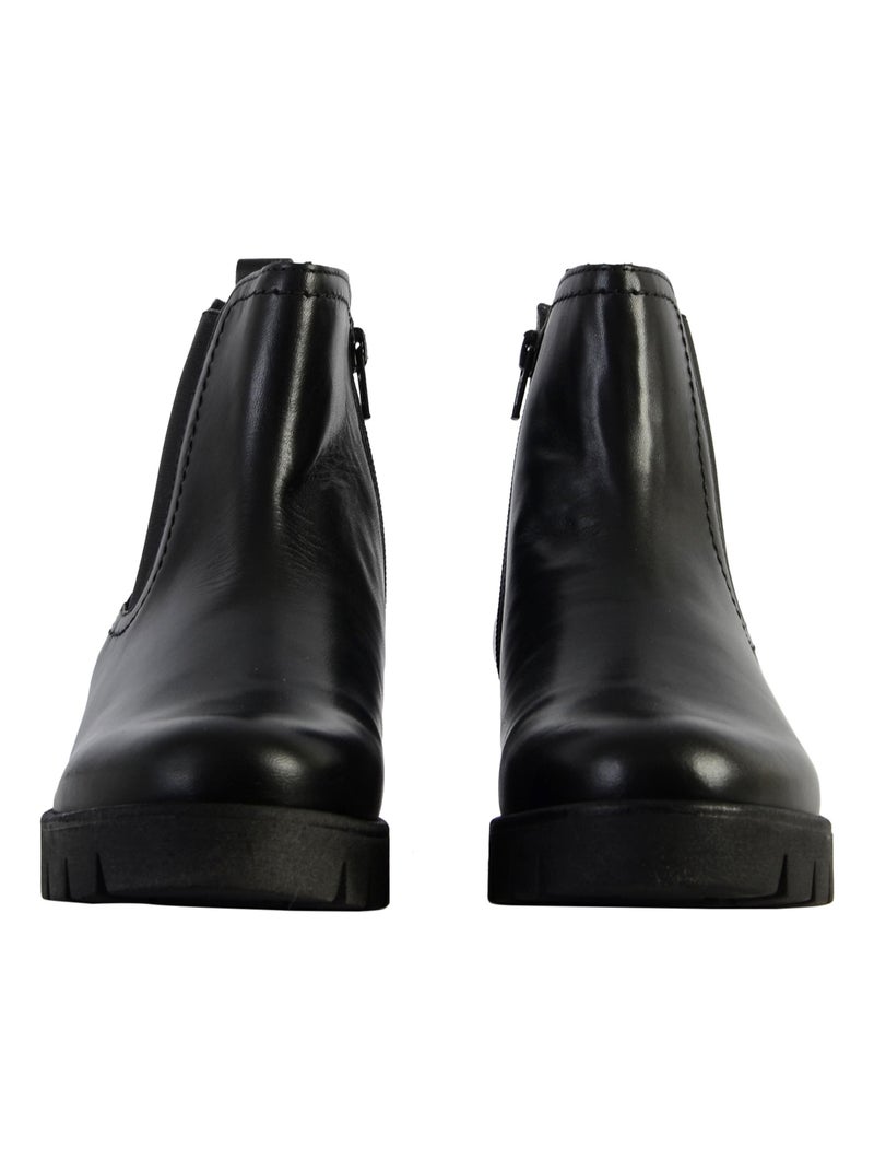 Bottine Cuir Gabor foulard Noir - Kiabi