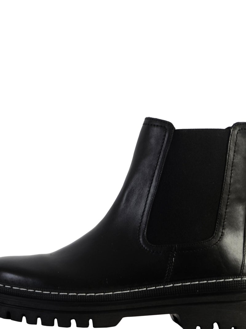 Bottine Cuir Gabor foulard Noir - Kiabi