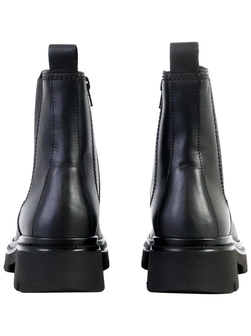 Bottine Cuir Gabor Foulard Noir - Kiabi