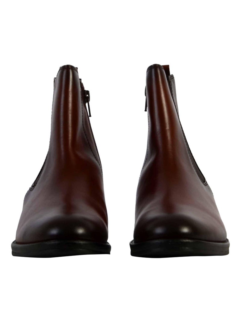 Bottine Cuir Gabor Foulardc Marron - Kiabi