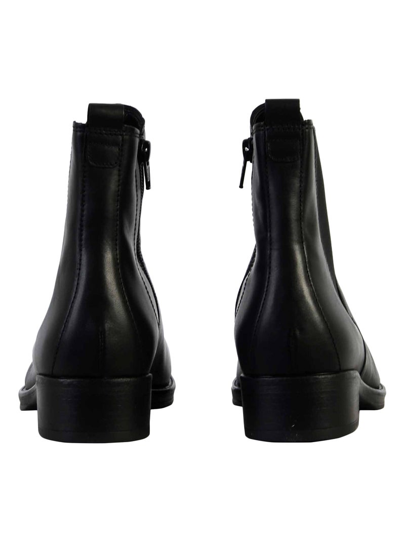Bottine Cuir Gabor Foulardc Noir - Kiabi