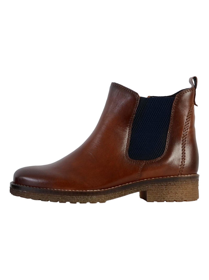 Bottine Cuir Gabor Marron - Kiabi