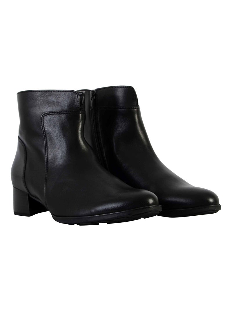 Bottine Cuir Gabor Nappa Jam Noir - Kiabi