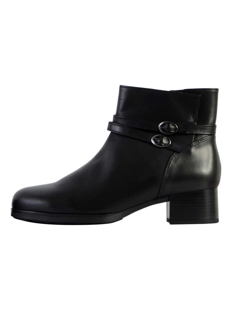 Bottine Cuir Gabor Nappa Roma Noir - Kiabi