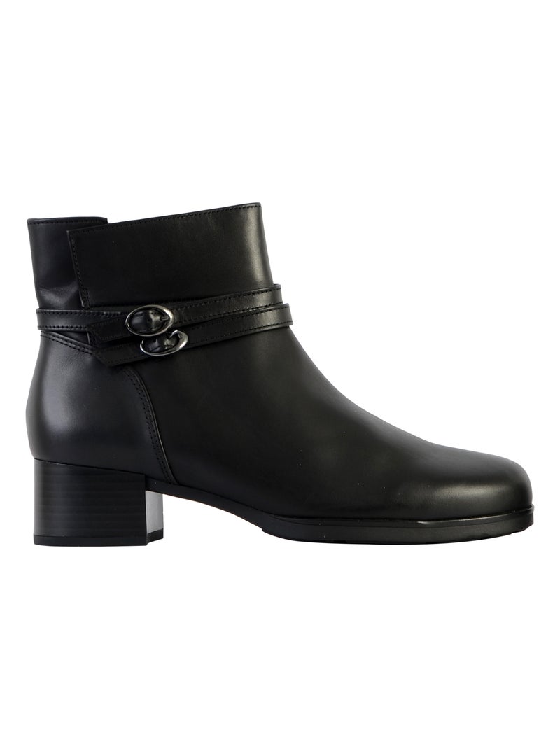 Bottine Cuir Gabor Nappa Roma Noir - Kiabi