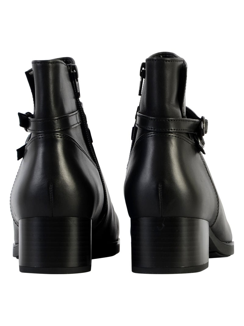 Bottine Cuir Gabor Nappa Roma Noir - Kiabi