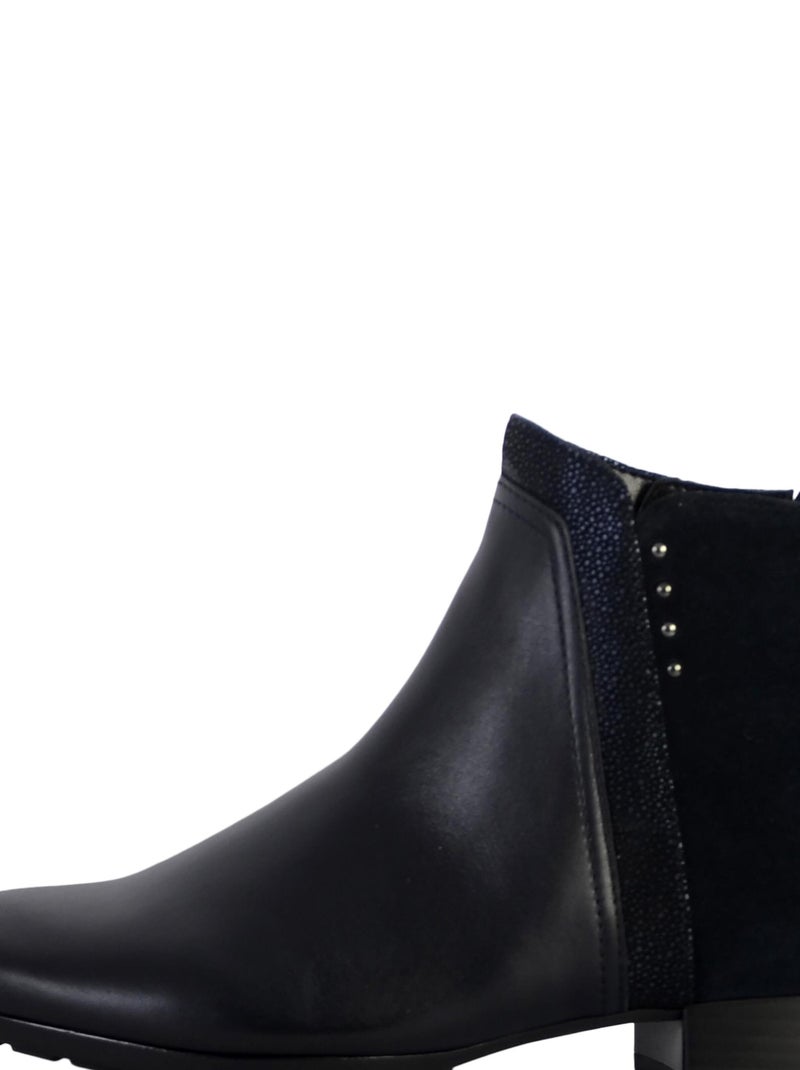Bottine Cuir Gabor Noir - Kiabi