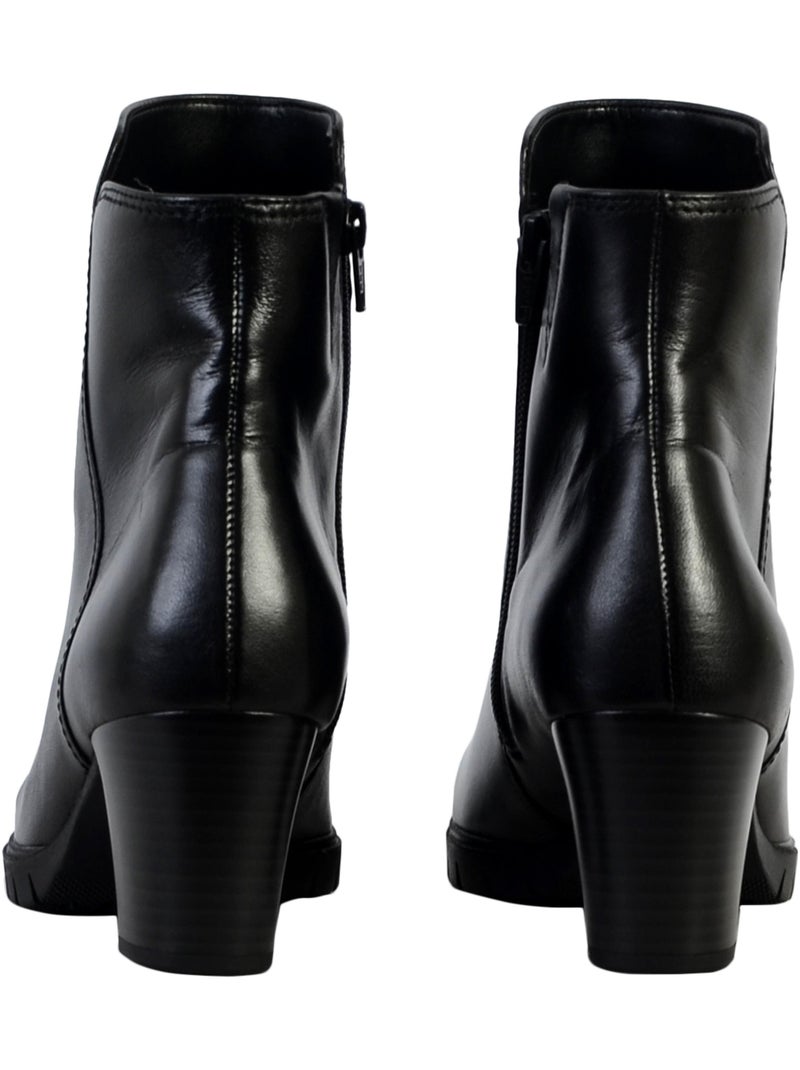 Bottine Cuir Gabor Noir - Kiabi