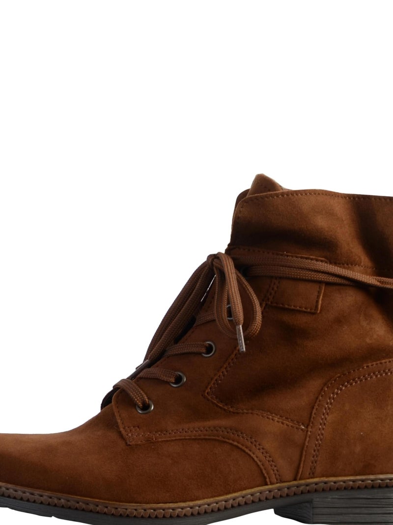 Bottine Cuir Gabor Samtchevr Marron - Kiabi