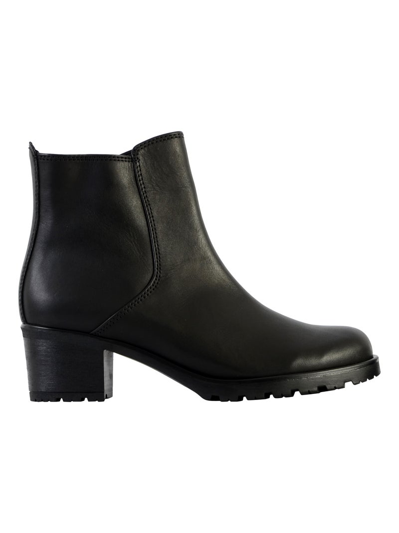 Bottine Cuir Gabor Varenne Noir - Kiabi