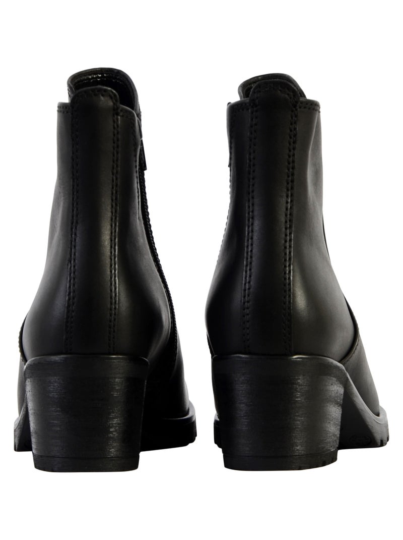 Bottine Cuir Gabor Varenne Noir - Kiabi