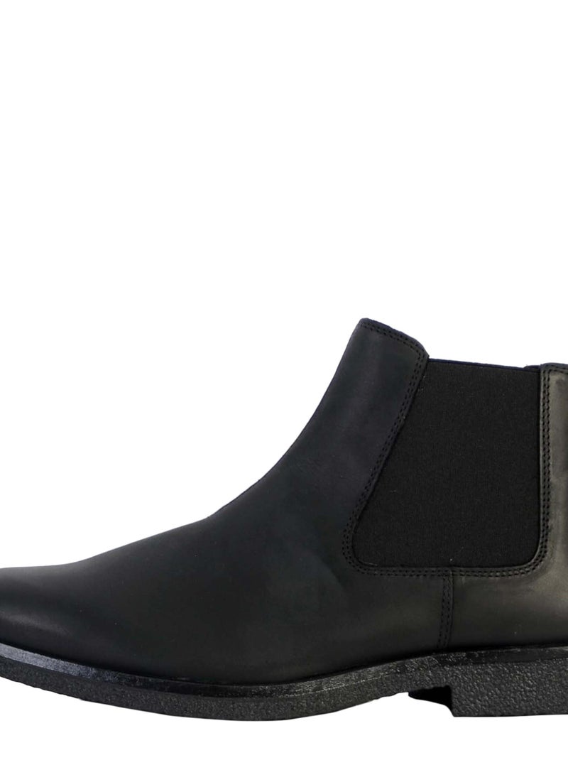 Bottine Cuir Geox Claudio Noir - Kiabi