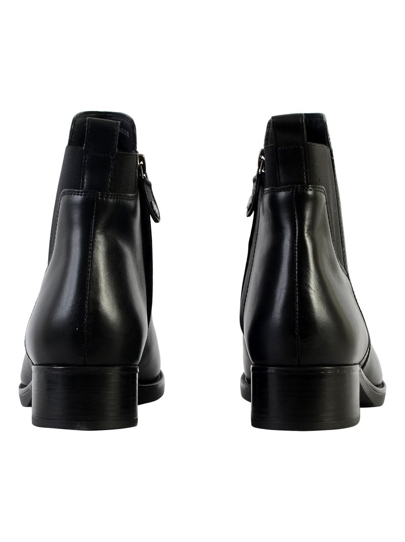 Bottine Cuir Geox Felicity Smo.Lea Noir - Kiabi