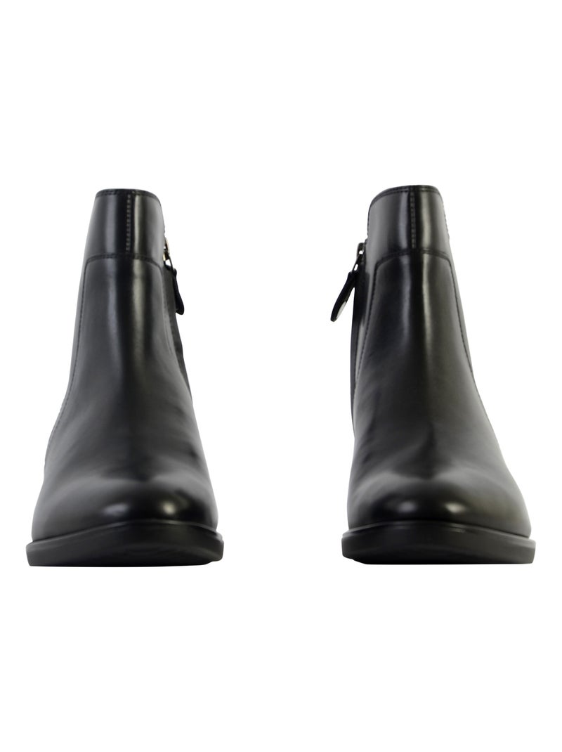 Bottine Cuir Geox Felicity Smo.Lea Noir - Kiabi