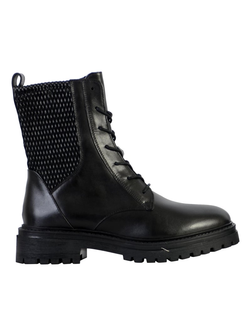 Bottine Cuir Geox Iridea Noir - Kiabi