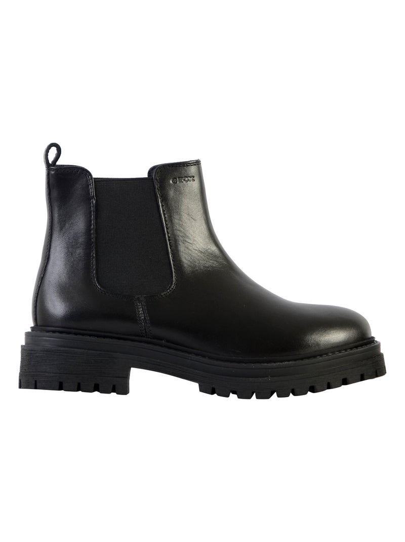 Bottine Cuir Geox Iridea Noir - Kiabi