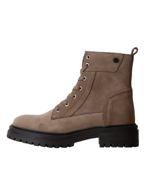 Bottine Cuir Geox Iridea Suede - Kiabi