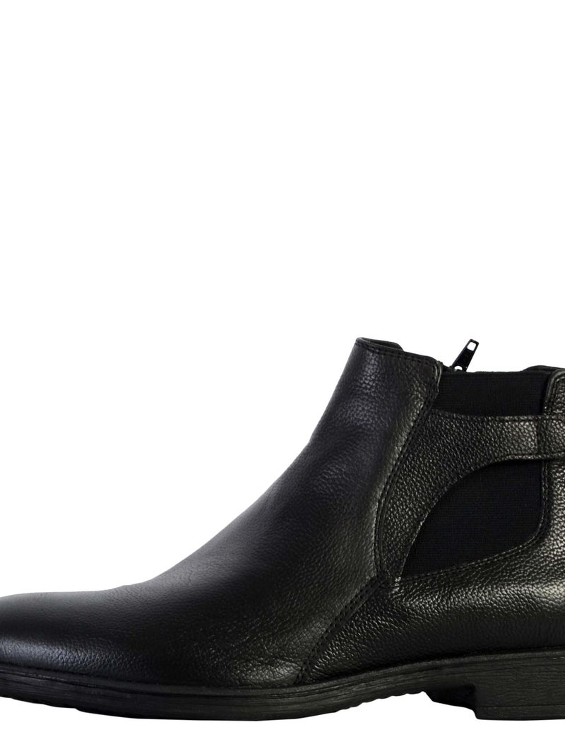 Bottine Cuir Geox Jaylon Noir - Kiabi