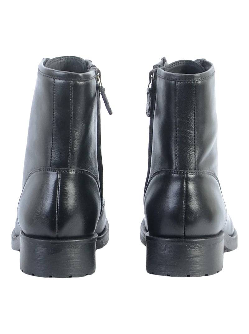 Bottine Cuir Geox Rawelle Noir - Kiabi