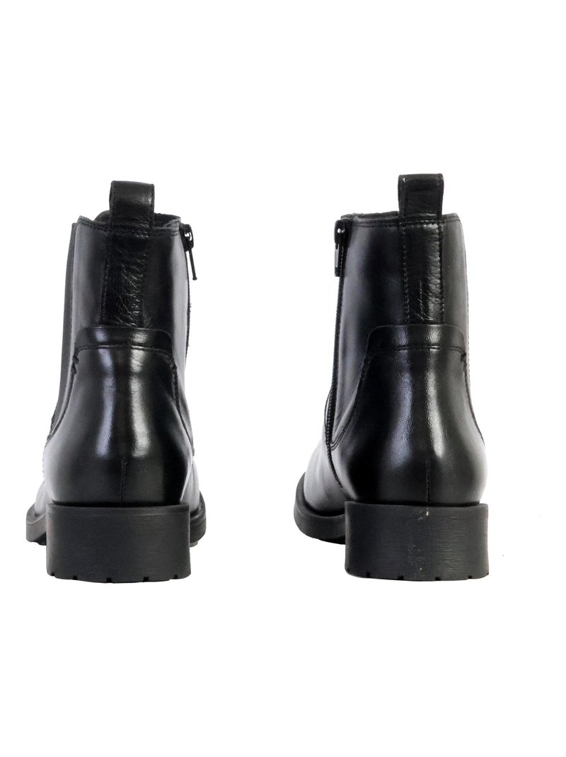 Bottine Cuir Geox Rawelle Noir - Kiabi
