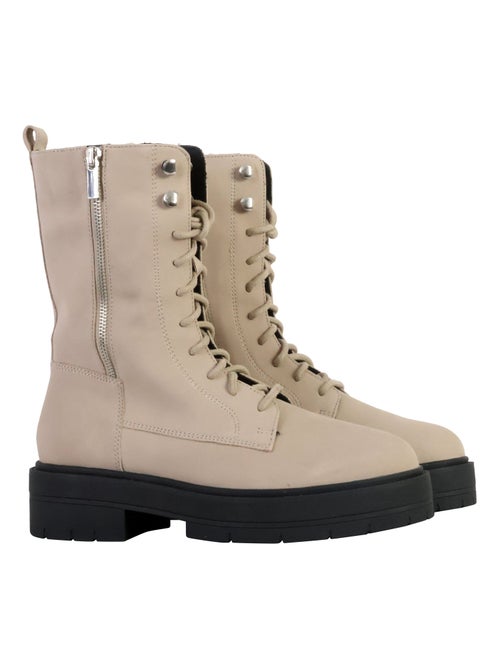 Bottine Cuir Geox Spherica EC7 Smo.Lea - Kiabi