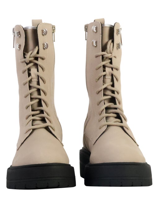 Bottine Cuir Geox Spherica EC7 Smo.Lea - Kiabi