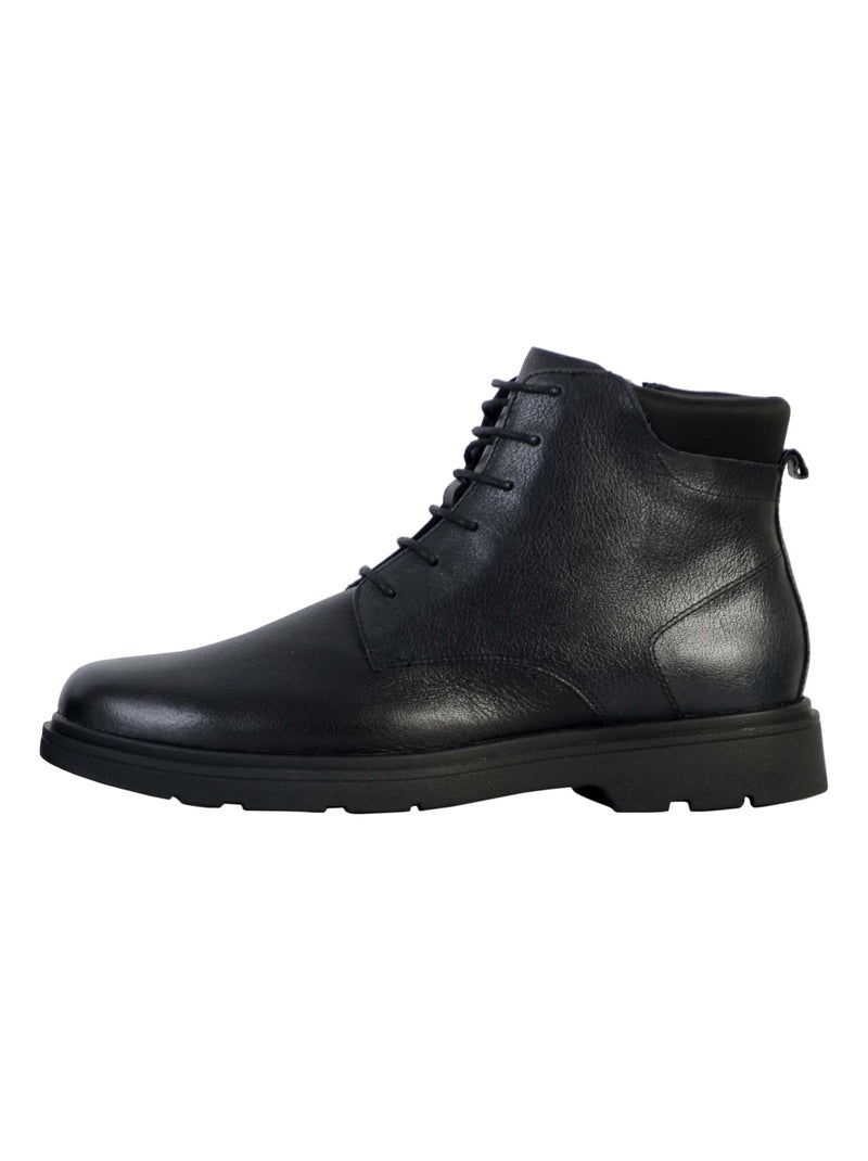 Bottine Cuir Geox Spherica Noir - Kiabi