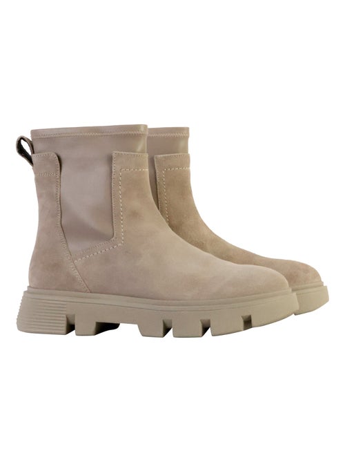 Bottine Cuir Geox Vilde Smo.Lea+Stretch - Kiabi