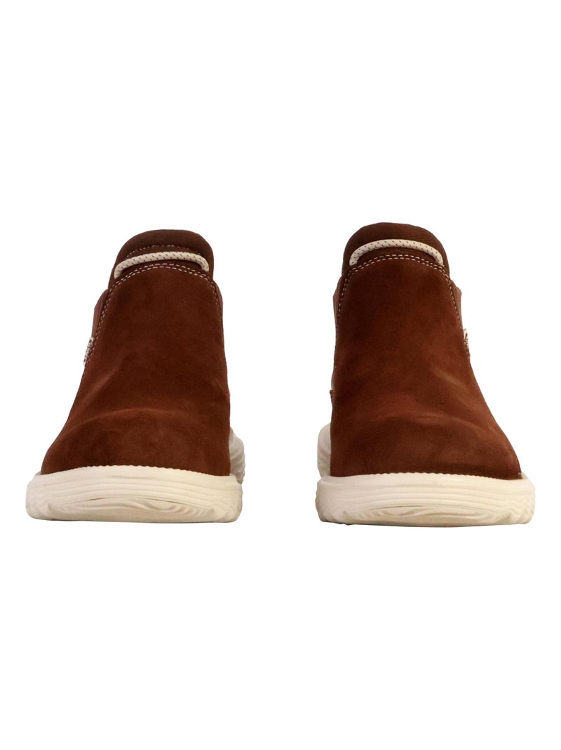 Bottine Cuir Hey Dude Branson W Suede Novelty Marron - Kiabi
