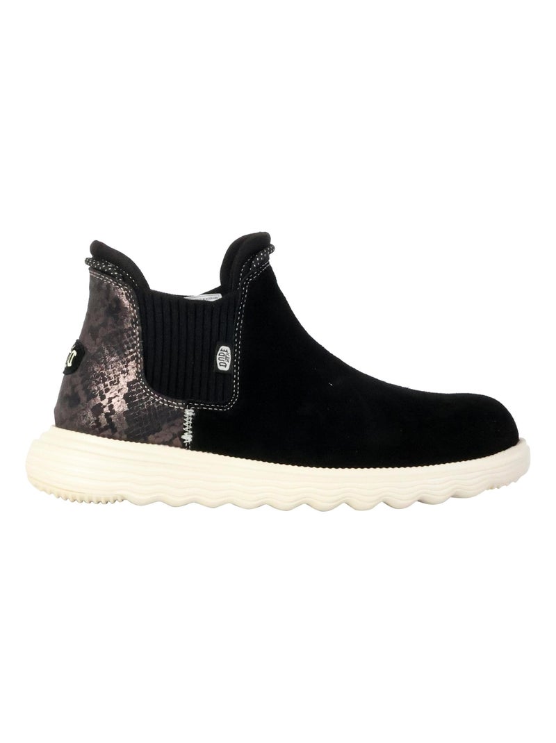 Bottine Cuir Hey Dude Branson W Suede Novelty Noir - Kiabi