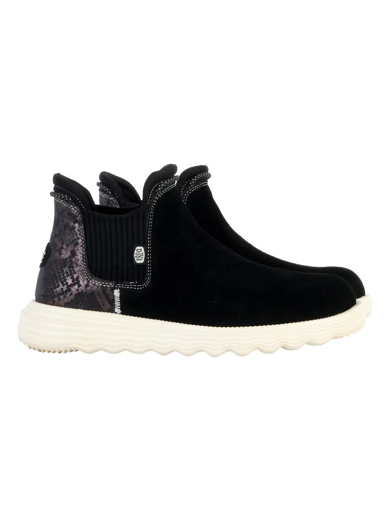 Bottine Cuir Hey Dude Branson W Suede Novelty Noir - Kiabi