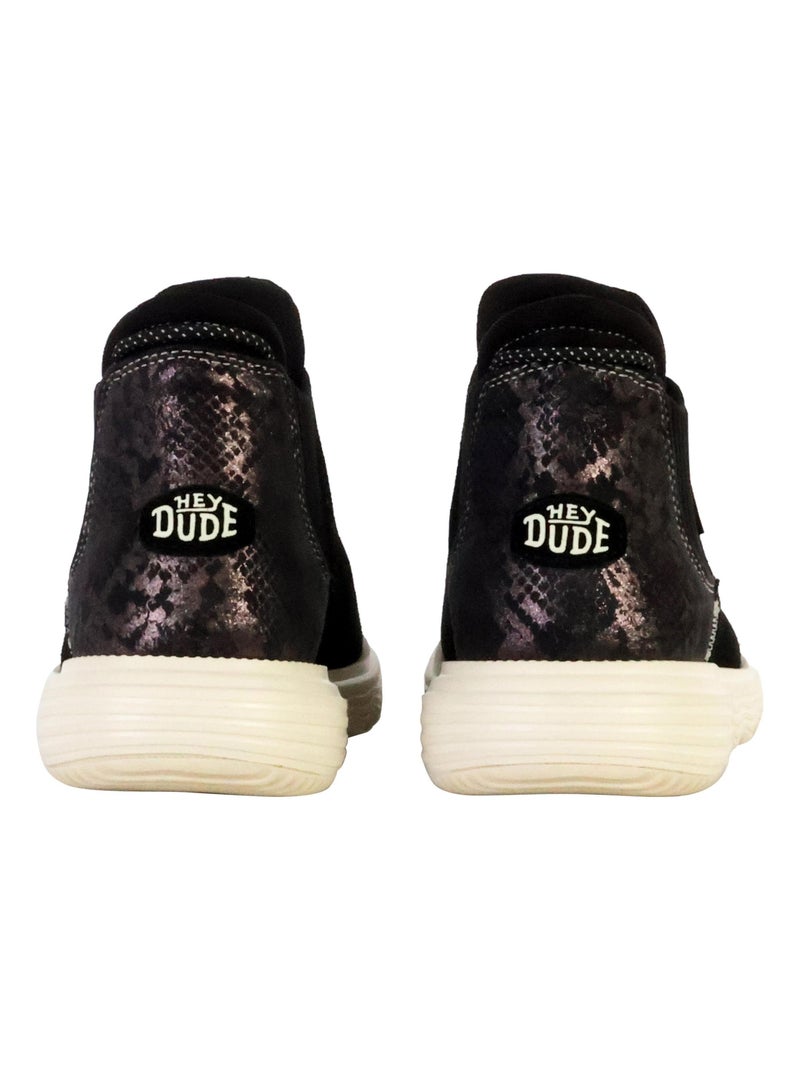Bottine Cuir Hey Dude Branson W Suede Novelty Noir - Kiabi