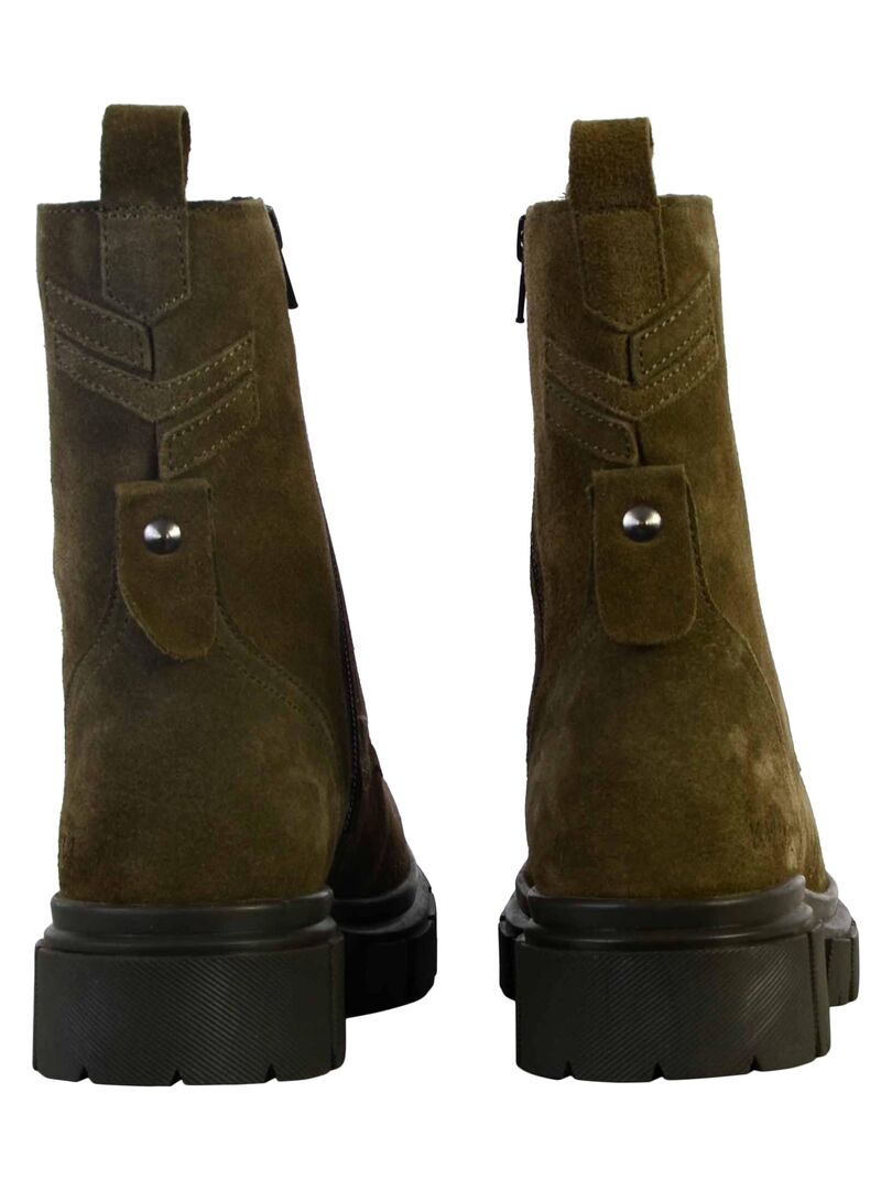 Bottine Cuir Kaporal June Vert - Kiabi
